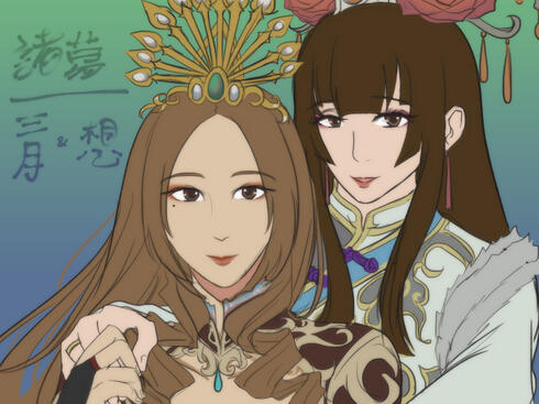 Coloured sketch sample 7